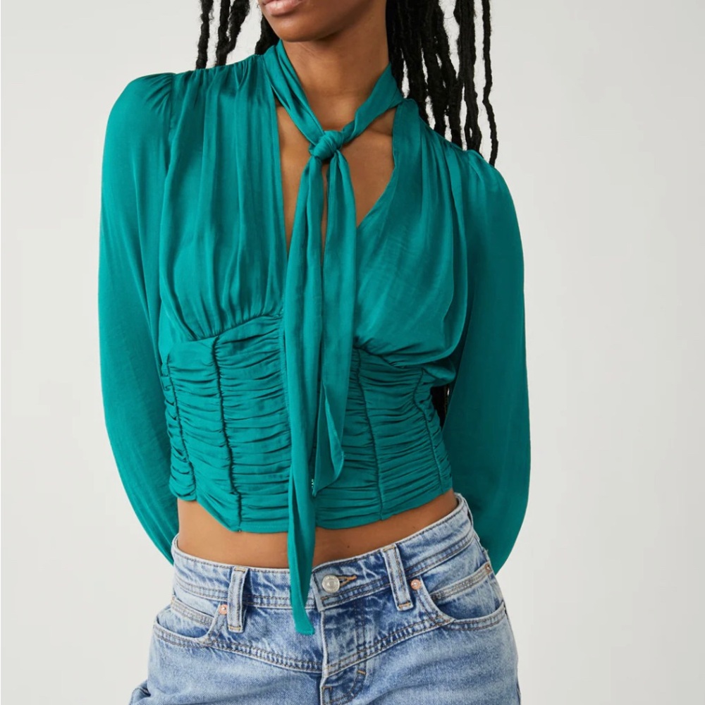 NWT Free People Meet Me There Buttondown